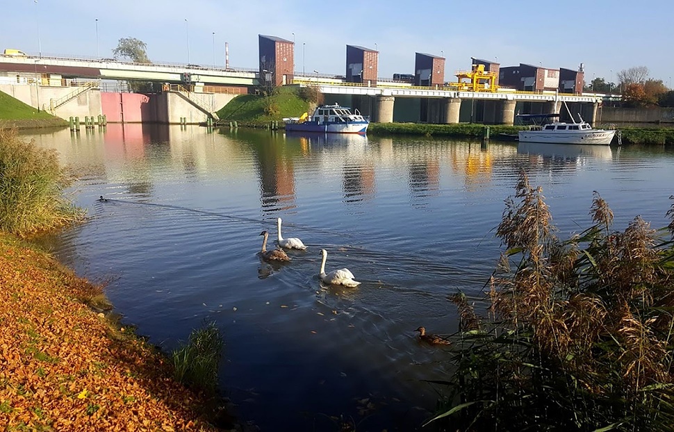 Flüsse und Kanläle in Polen: Wisla / Weichsel mit Kanal nach Auschwitz – Waterways